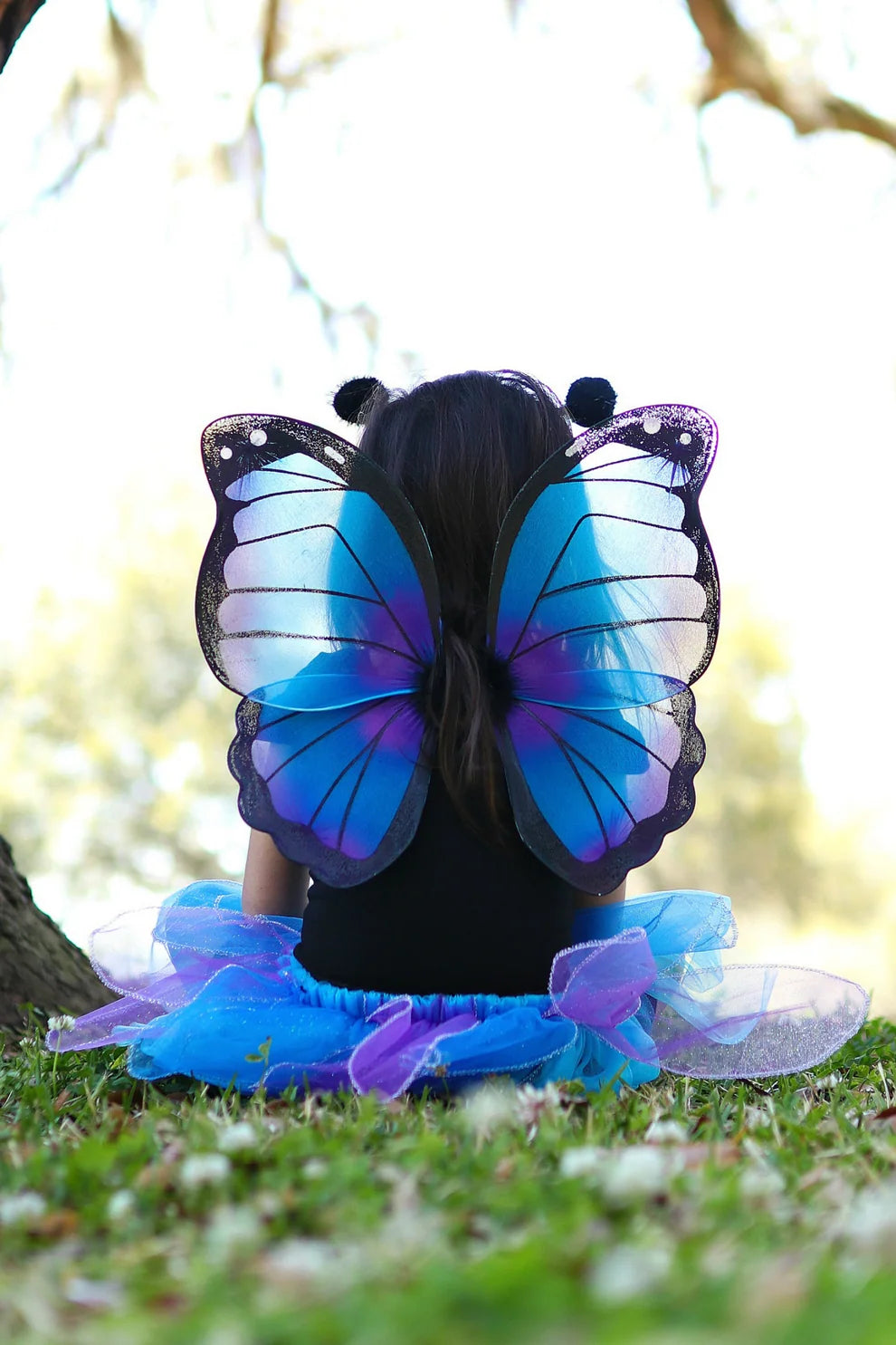 Midnight Butterfly Tutu With Wings &amp; Headband