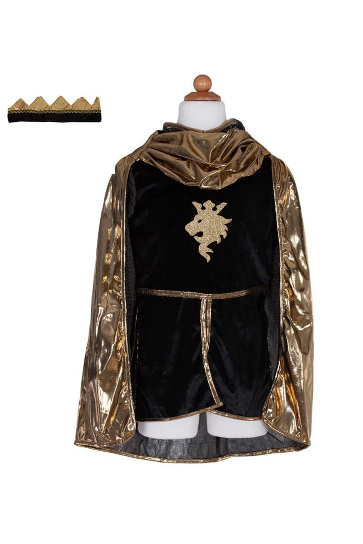 Golden Knight With Tunic, Cape, &amp; Crown