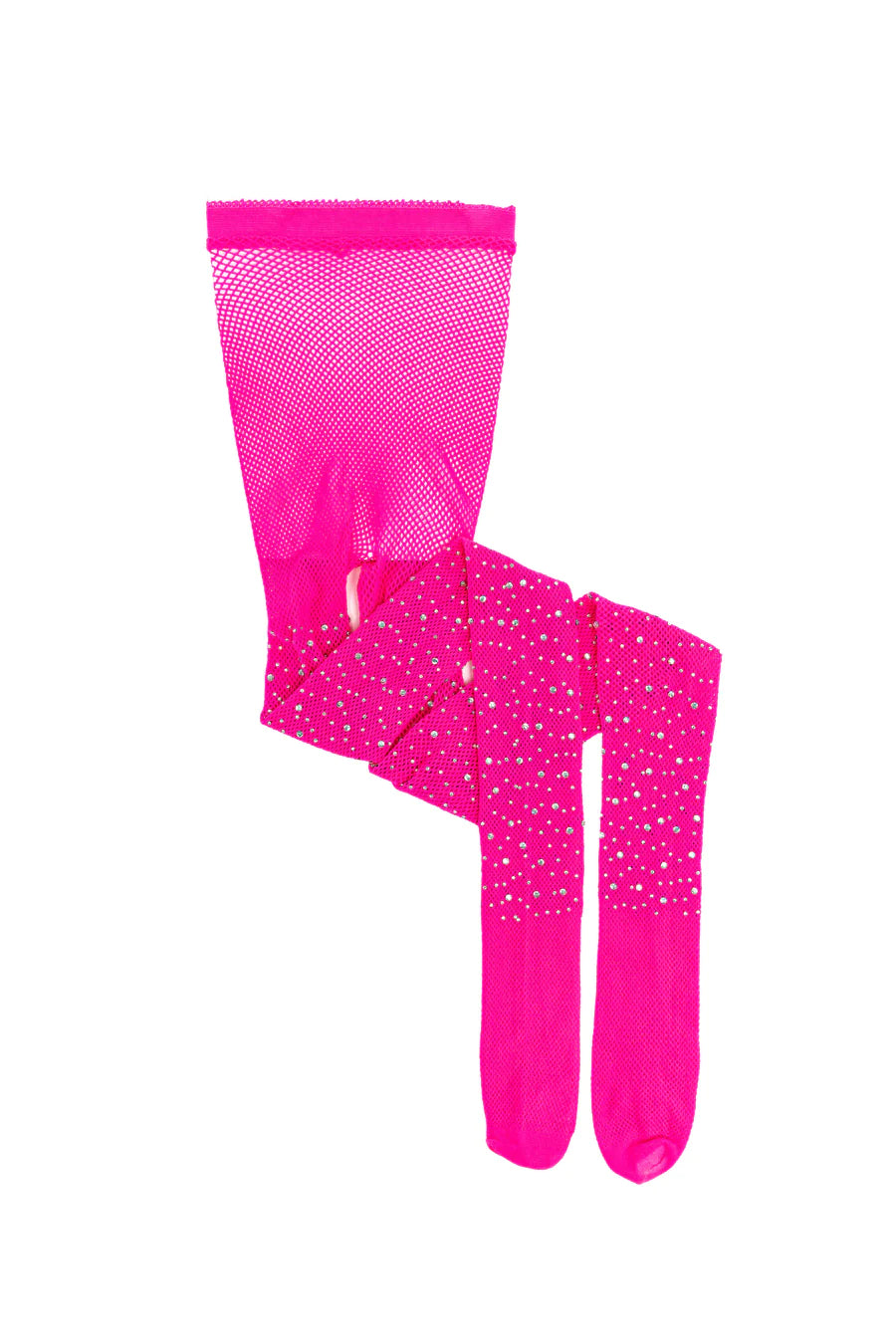 Rhinestone Tights Hot Pink Size 3-8