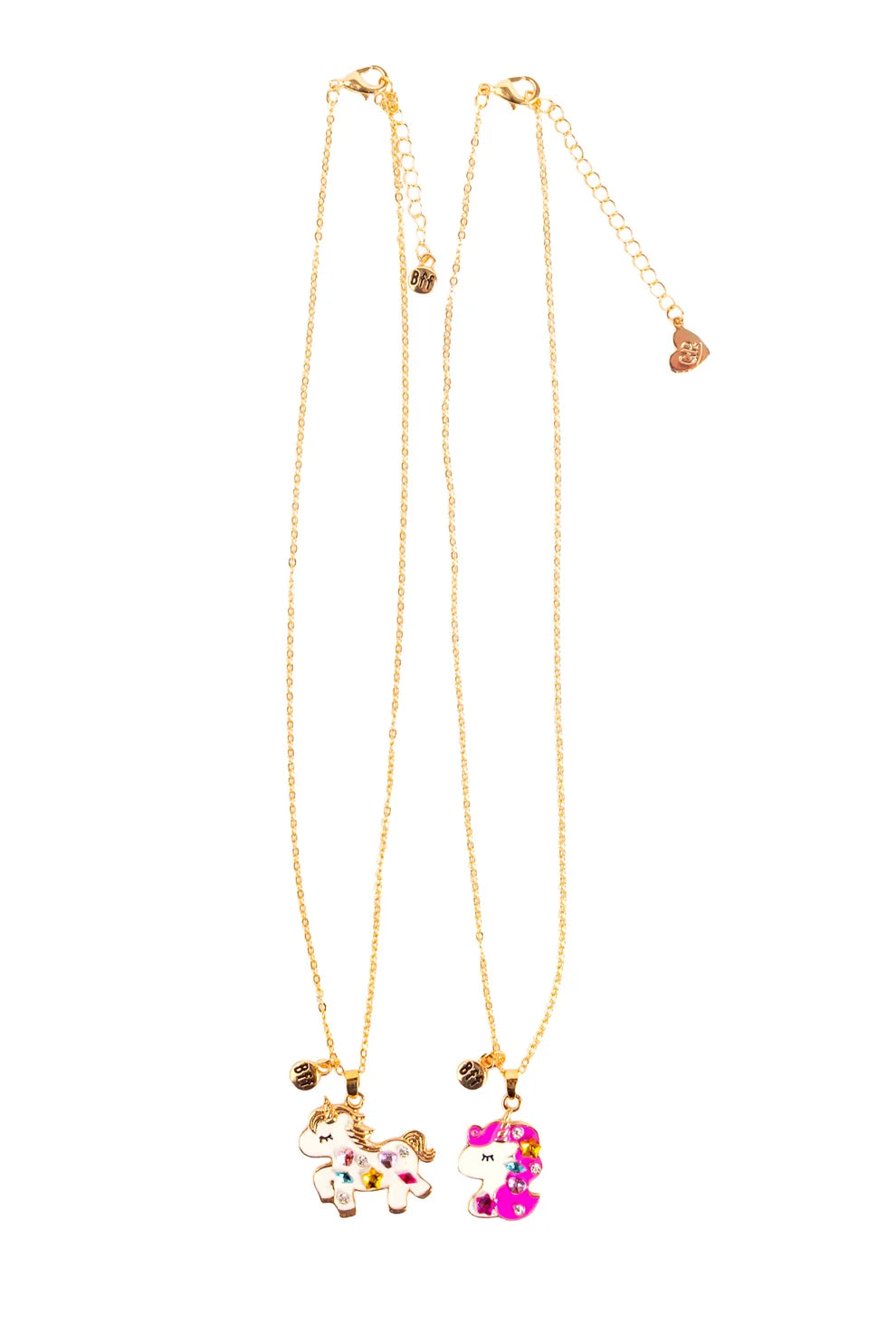 Bejewelled Unicorns Tear &amp; Share Necklaces