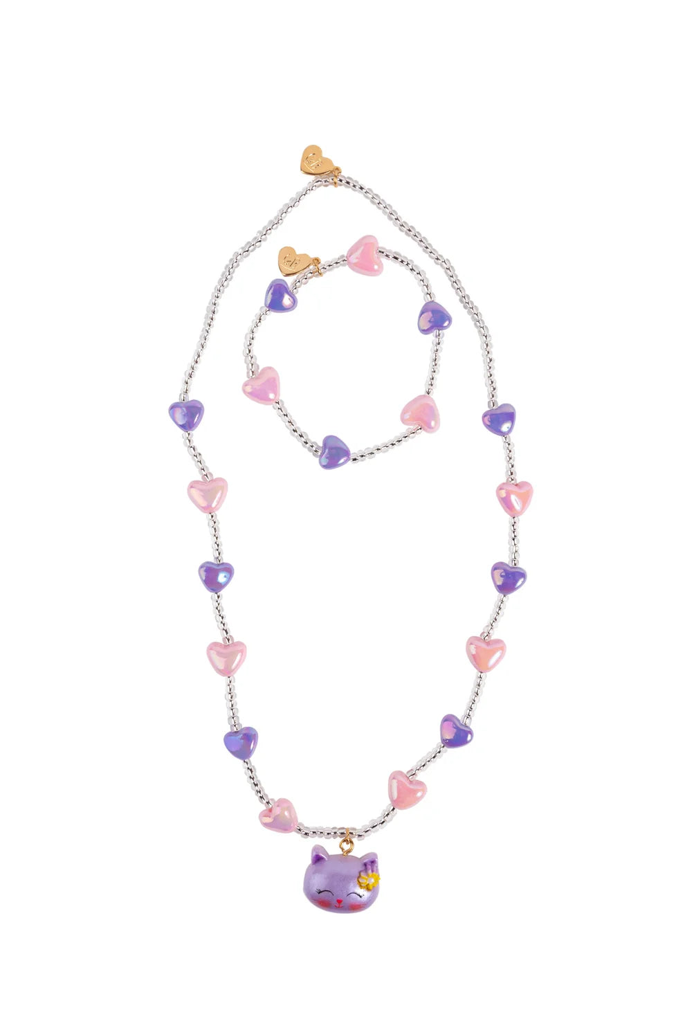 Lovely Kitty Necklace &amp; Bracelet Set