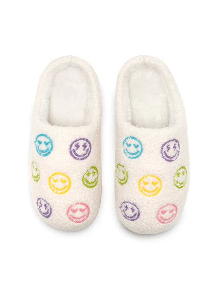Living Royal Teen/Adult Slide Slippers: Happy All Over