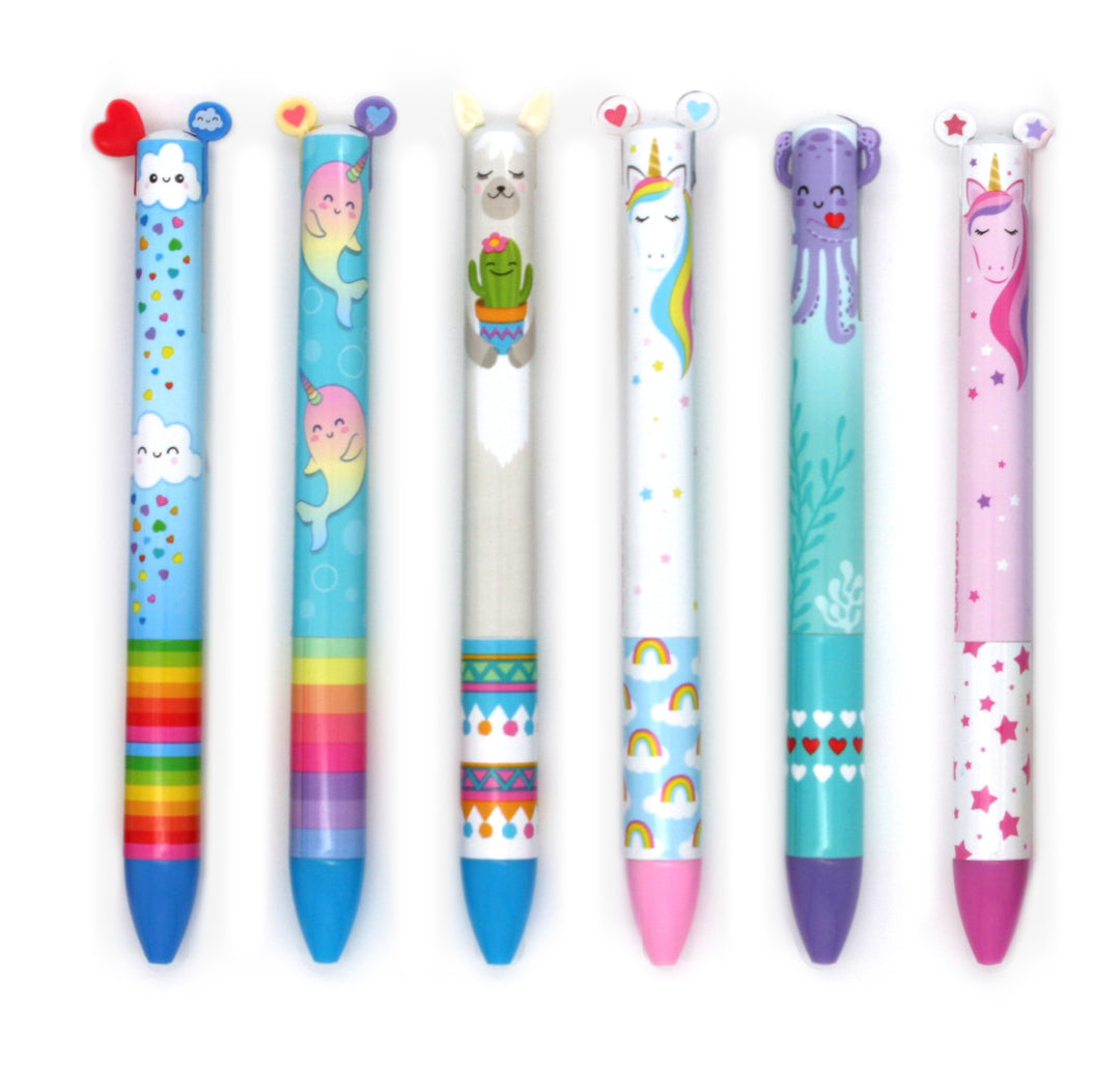 Twice As Nice 2-Colour Click Pens- Magical