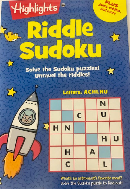 Highlights Riddle Sudoku: Solve The Sudoku Puzzles! Unravel The Riddles!