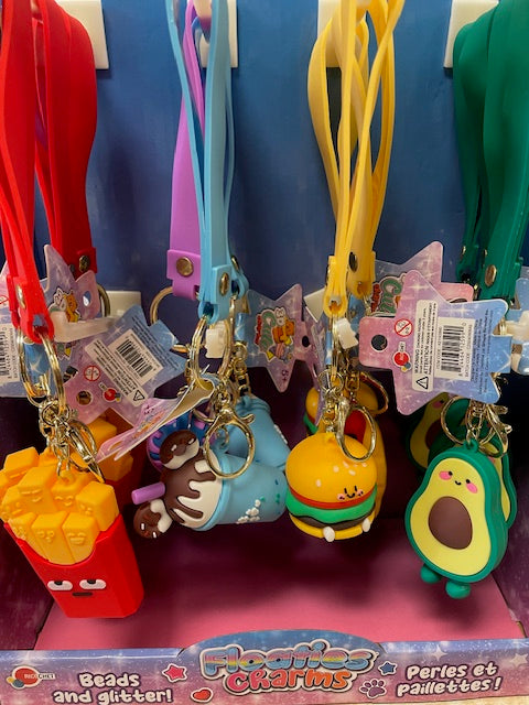 3D Cute Foodie Keychains with Strap