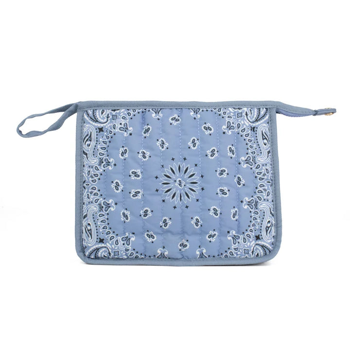 Quilted Bandana Cosmetics Bag