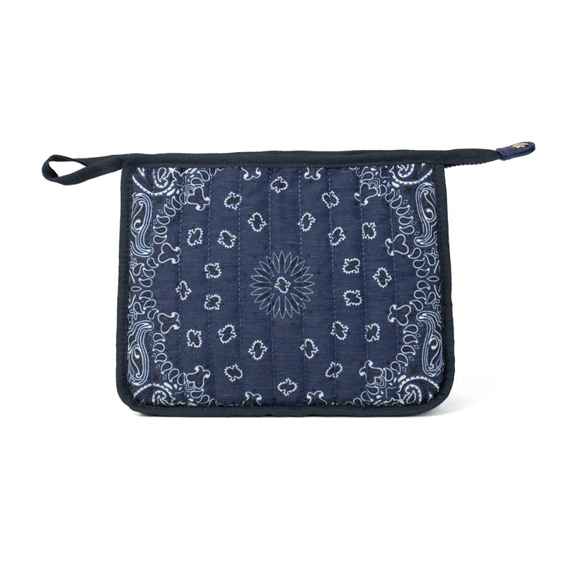 Quilted Bandana Cosmetics Bag
