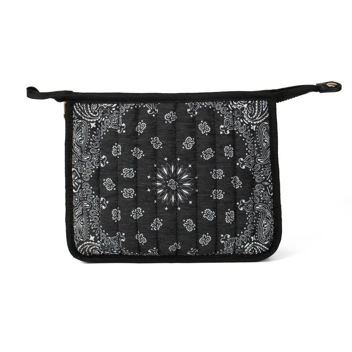 Quilted Bandana Cosmetics Bag