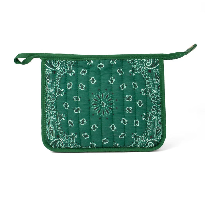 Quilted Bandana Cosmetics Bag