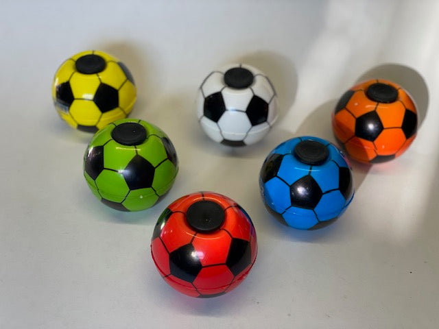 Bouncing & Spinning Colourful Soccer Ball