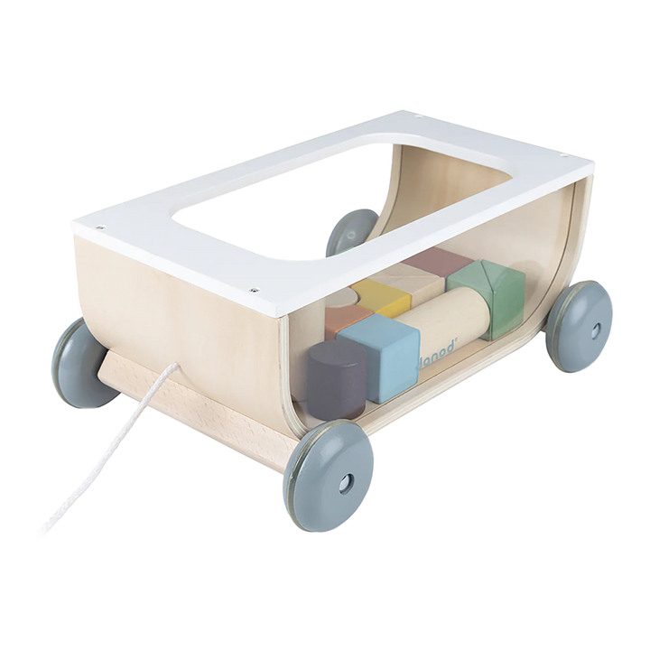 Janod Sweet Cocoon Cart With Blocks