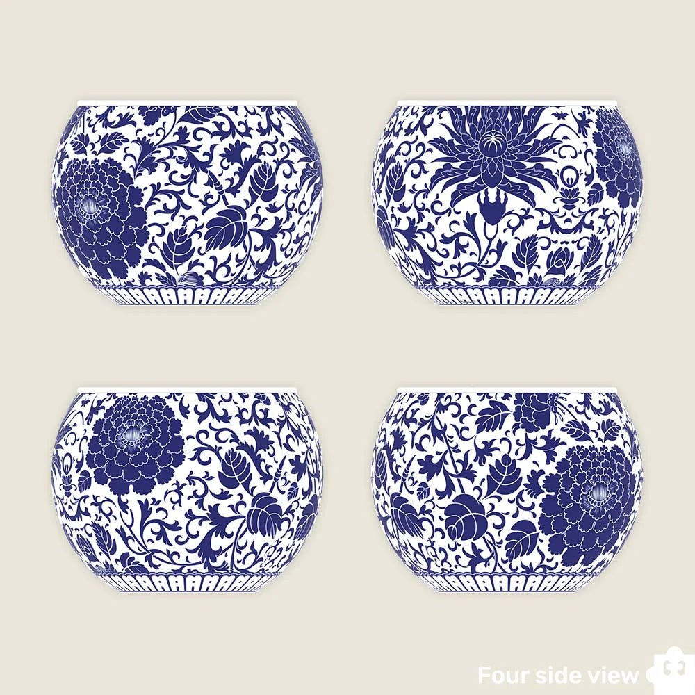 Puzzle Planter: Oriental Floral Design