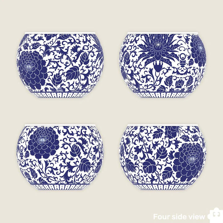 Puzzle Planter: Oriental Floral Design