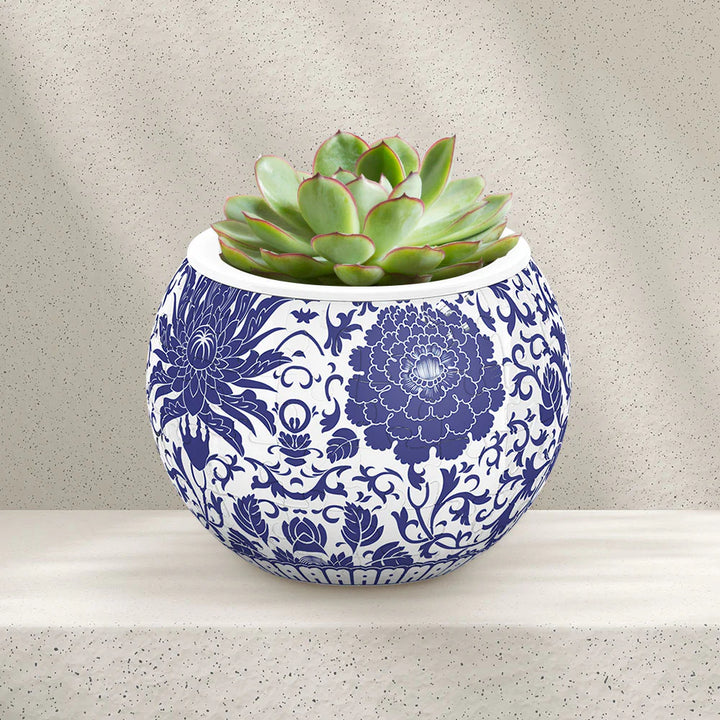 Puzzle Planter: Oriental Floral Design