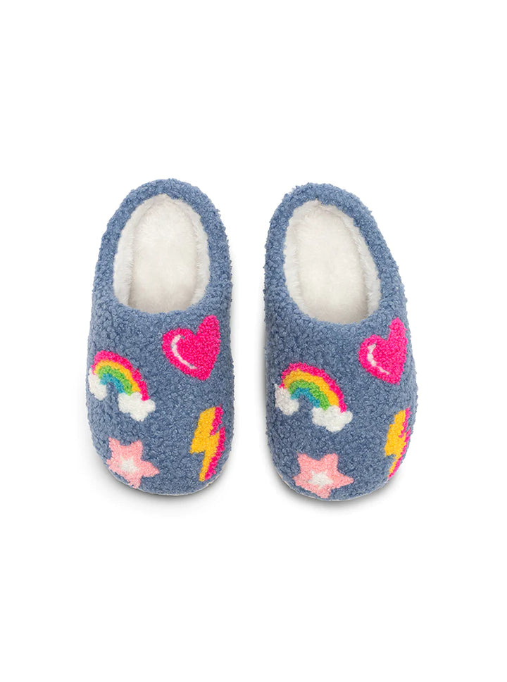 Living Royal Kids Slippers: Denim Patch