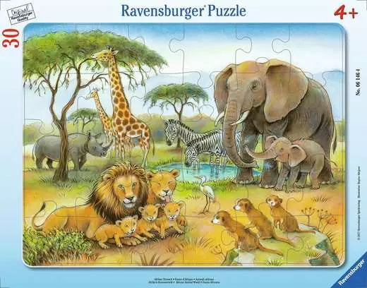 Ravensburger African Animal World Frame Puzzle 30 PC