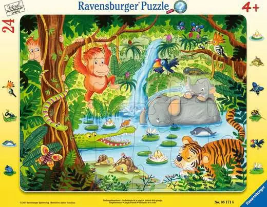 Ravensburger Jungle Friends Frame Puzzle 24 PC