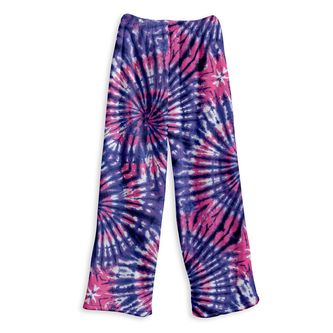 Top Trenz Grapevine Tie Dye Fuzzy Lounge Pants