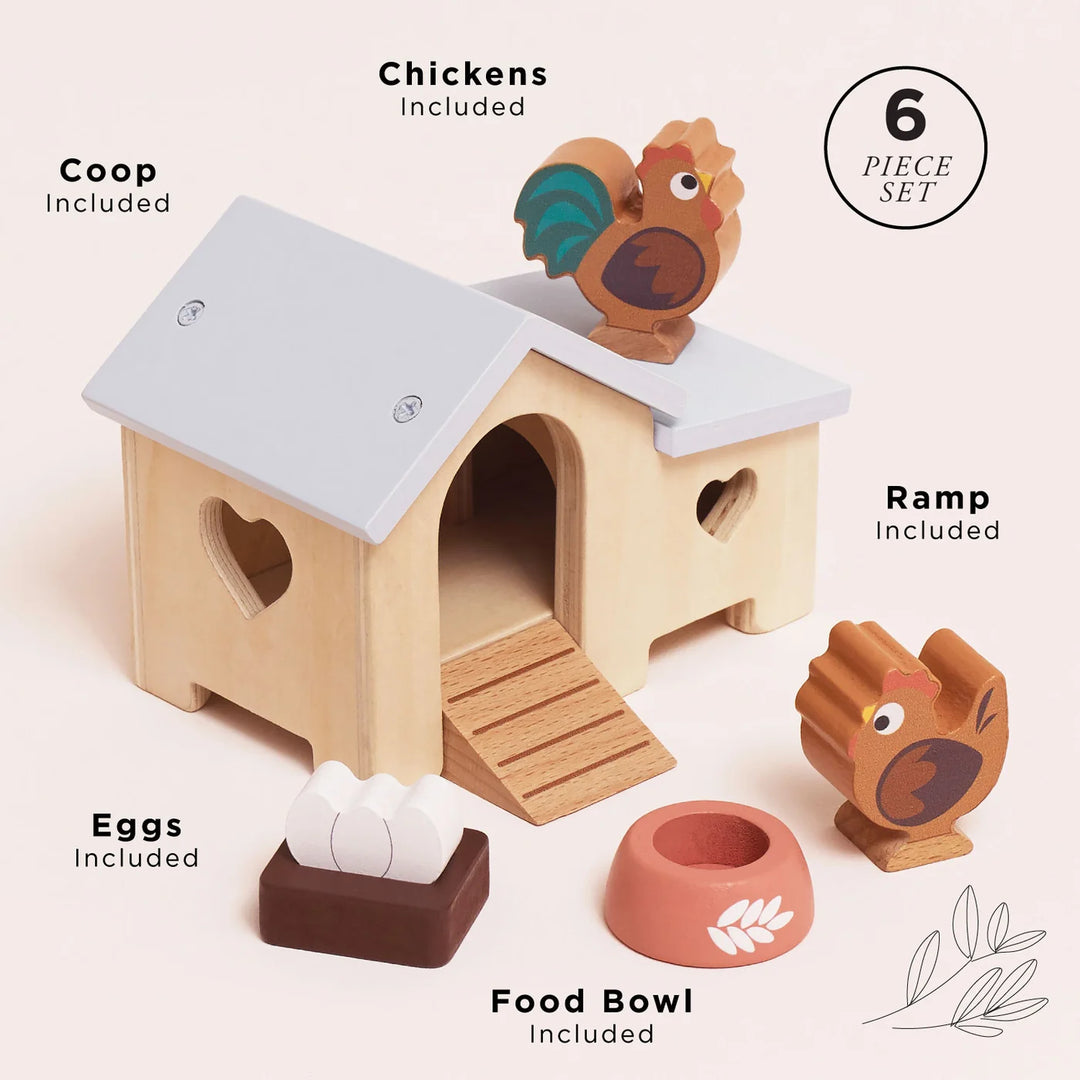 Doll House Chicken Coop Set