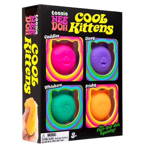 Needoh Teenie Cool Kittens 4pk- LIMIT 2 PER CUSTOMER