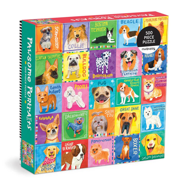 Pawsome Portraits 500pc Family Jigsaw Puzzle