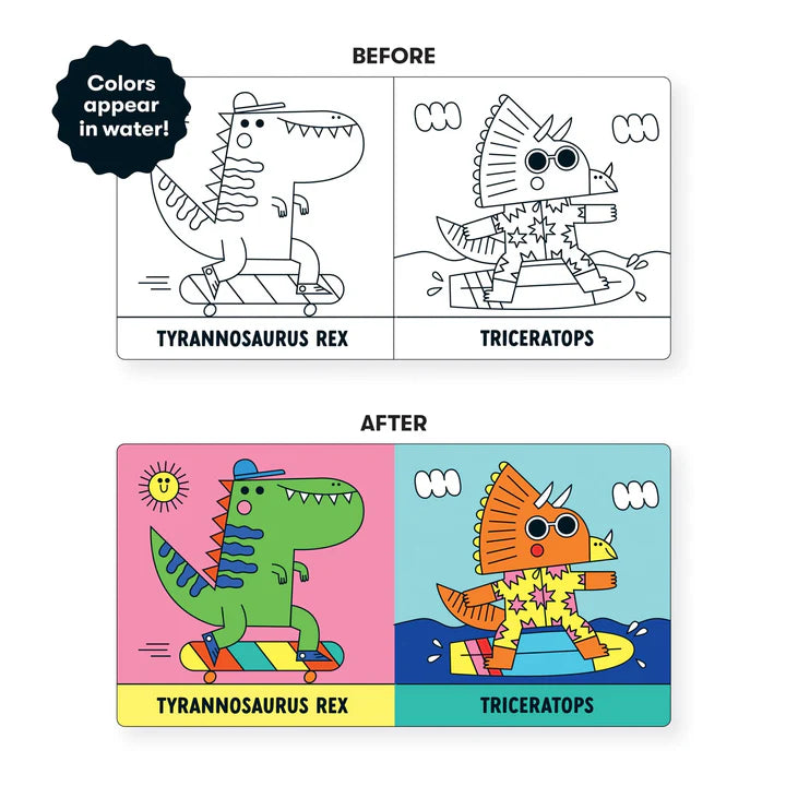 Rub-A-Dub Dinos! Colour Magic Bath Book