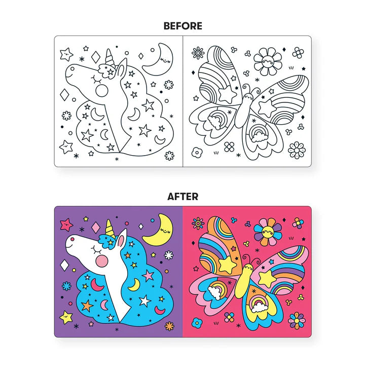 Unicorn Dreams Colour Magic Bath Book