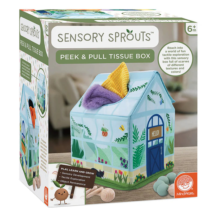 Sensory Sprouts Peek & Pull Tissue Box