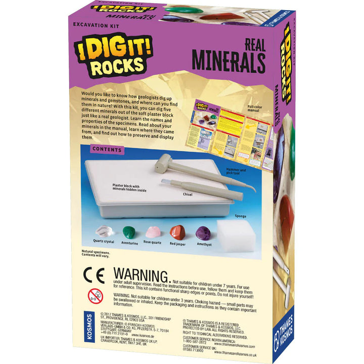 I Dig It! Rocks Real Minerals Excavation Kit