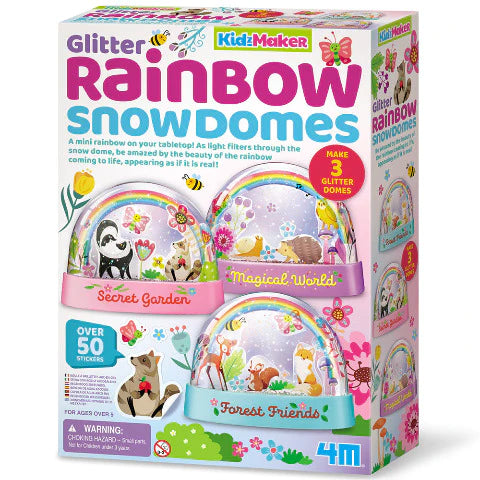 Glitter Rainbow Water Domes Kit