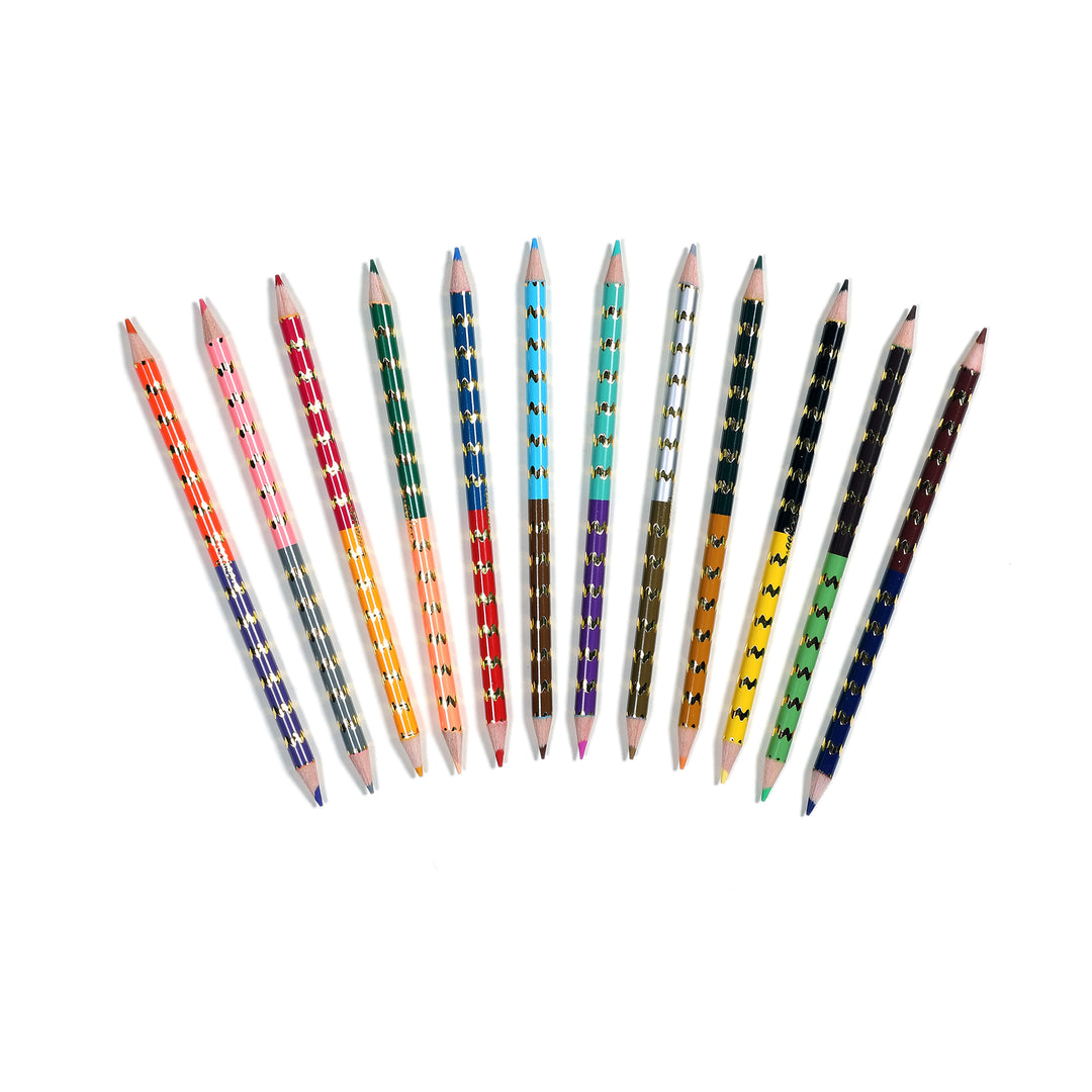Fawn & Sun 12 Double-Sided Colored Pencils