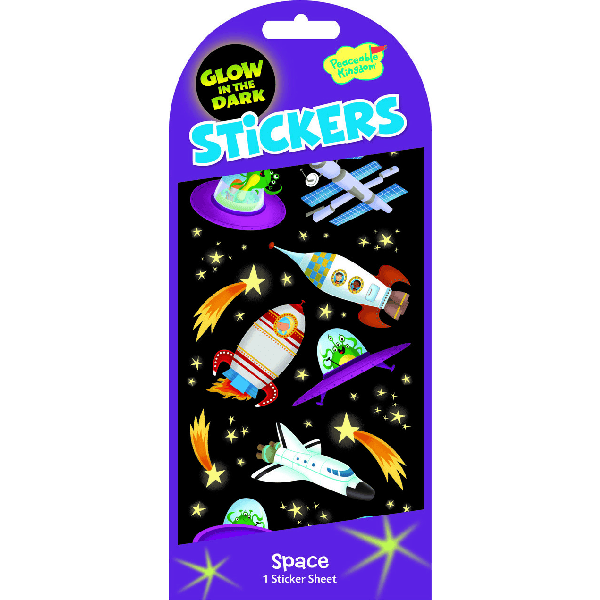 Space Glow In The Dark Stickers