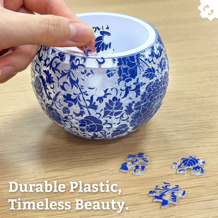 Puzzle Planter: Oriental Floral Design