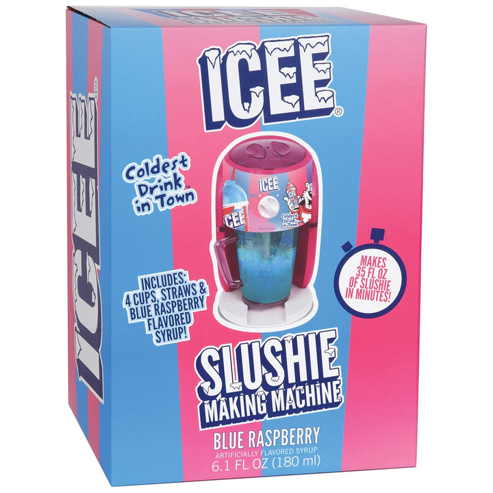 Icee Pink Shaved Machine with Syrup, Cups and Straws