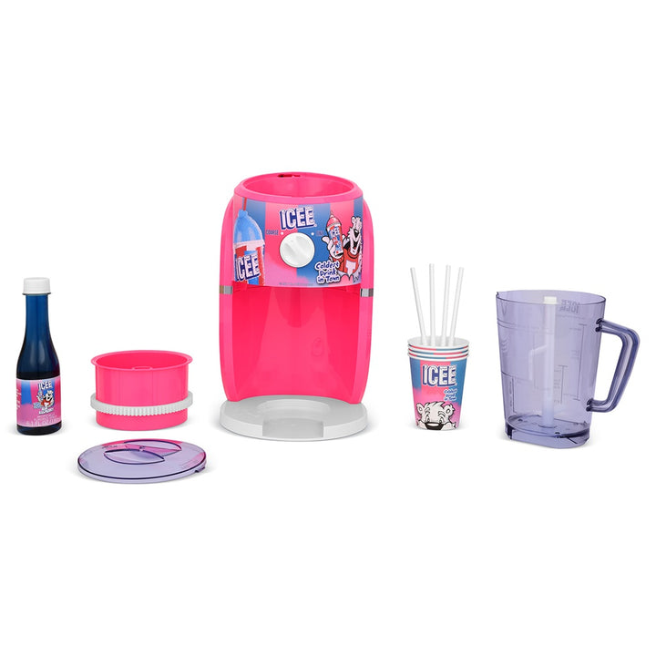 Icee Pink Shaved Machine with Syrup, Cups and Straws