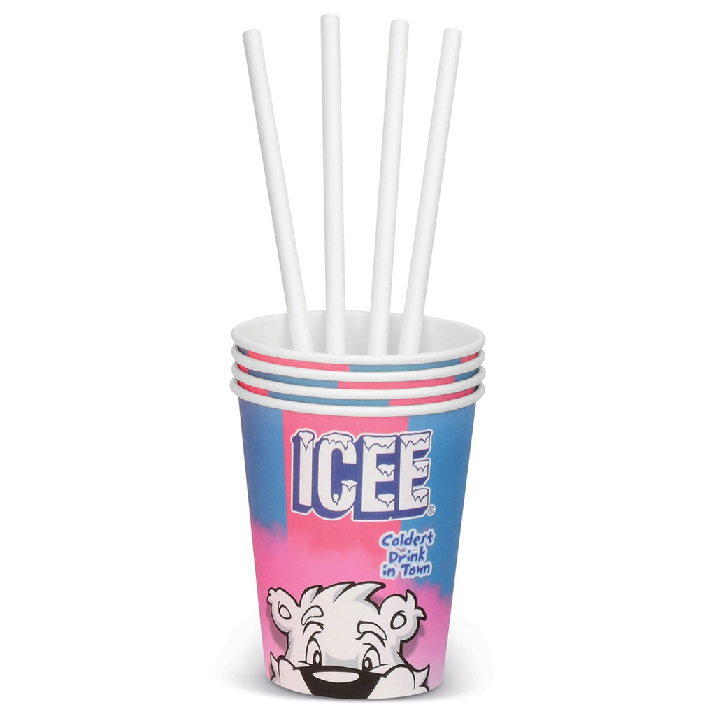 Icee Pink Shaved Machine with Syrup, Cups and Straws