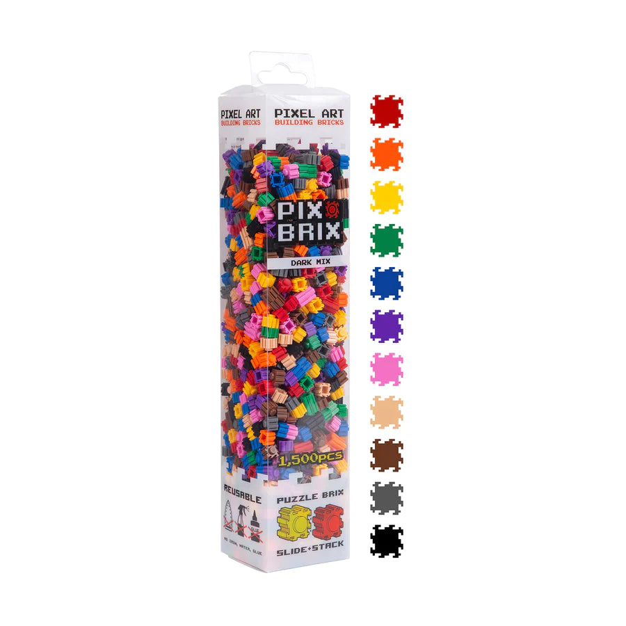 Pix Brix 1500 Piece Mixed Set- Dark