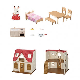 Calico Critters Red Roof Cozy Cottage Starter Set