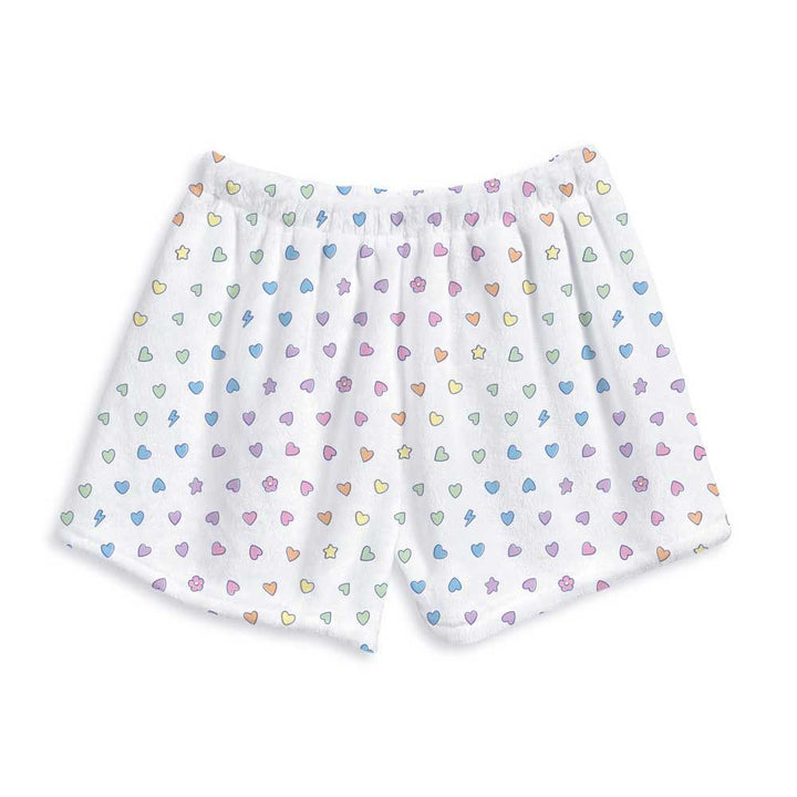 Top Trenz Rainbow Remix Fuzzy Shorts