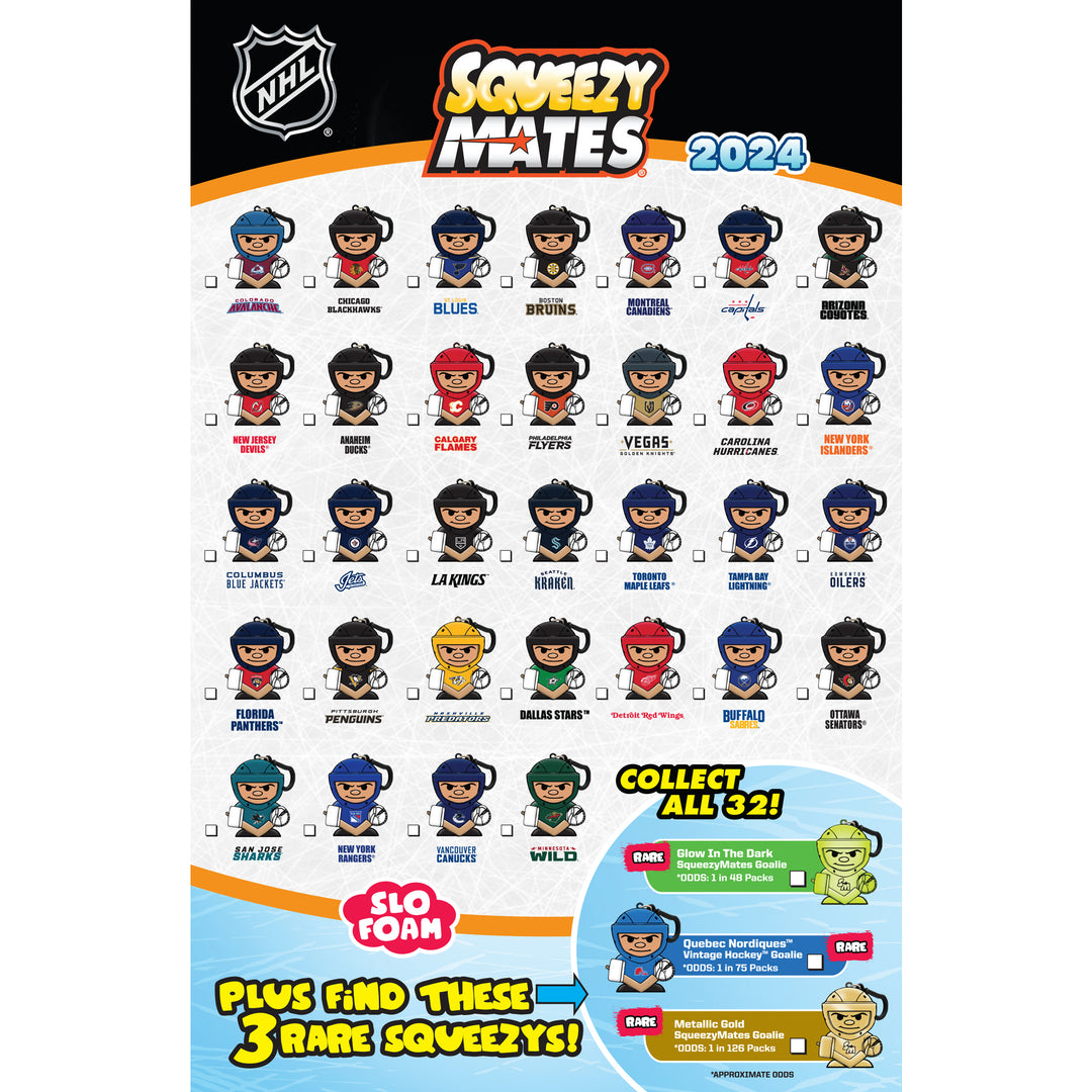 NHL Squeezymates 2024  Blind Pack