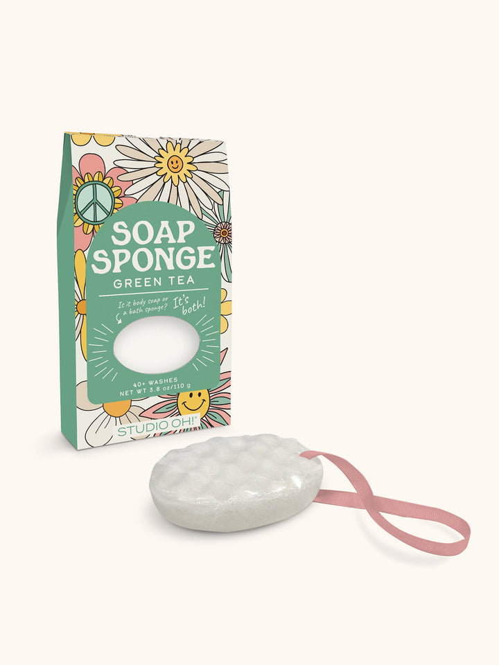 Beamin' Blooms Soap Sponge (Green Tea)