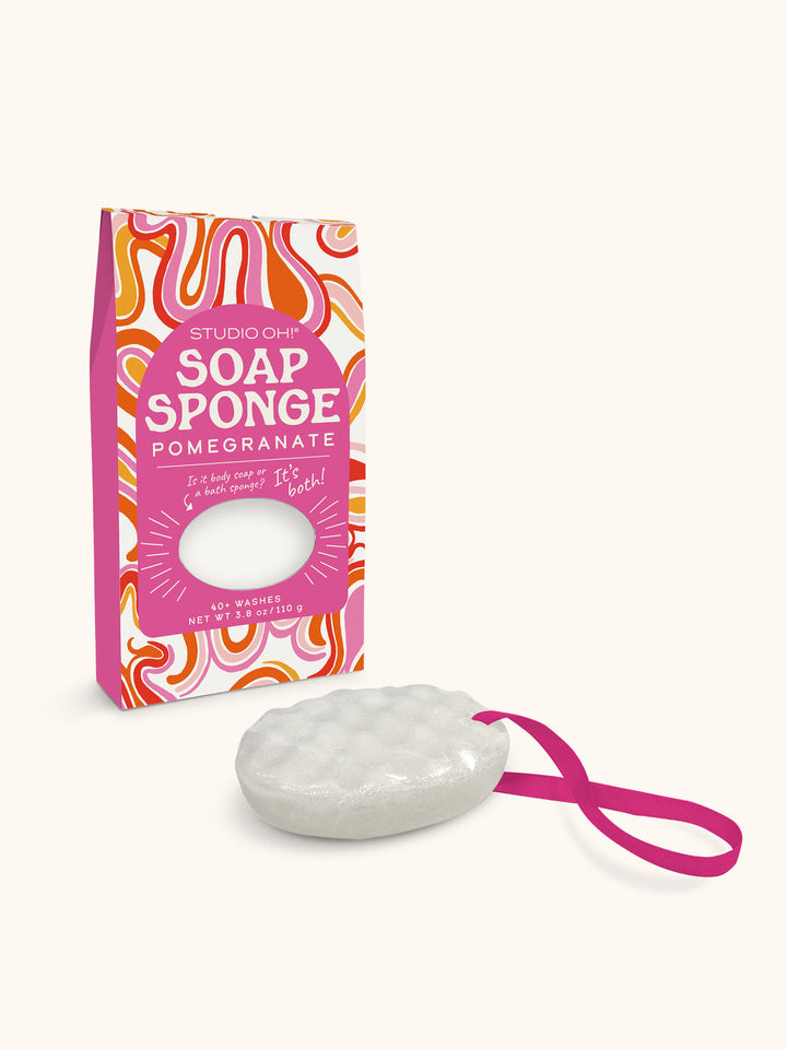Candy Ribbons Soap Sponge (Pomegranate)