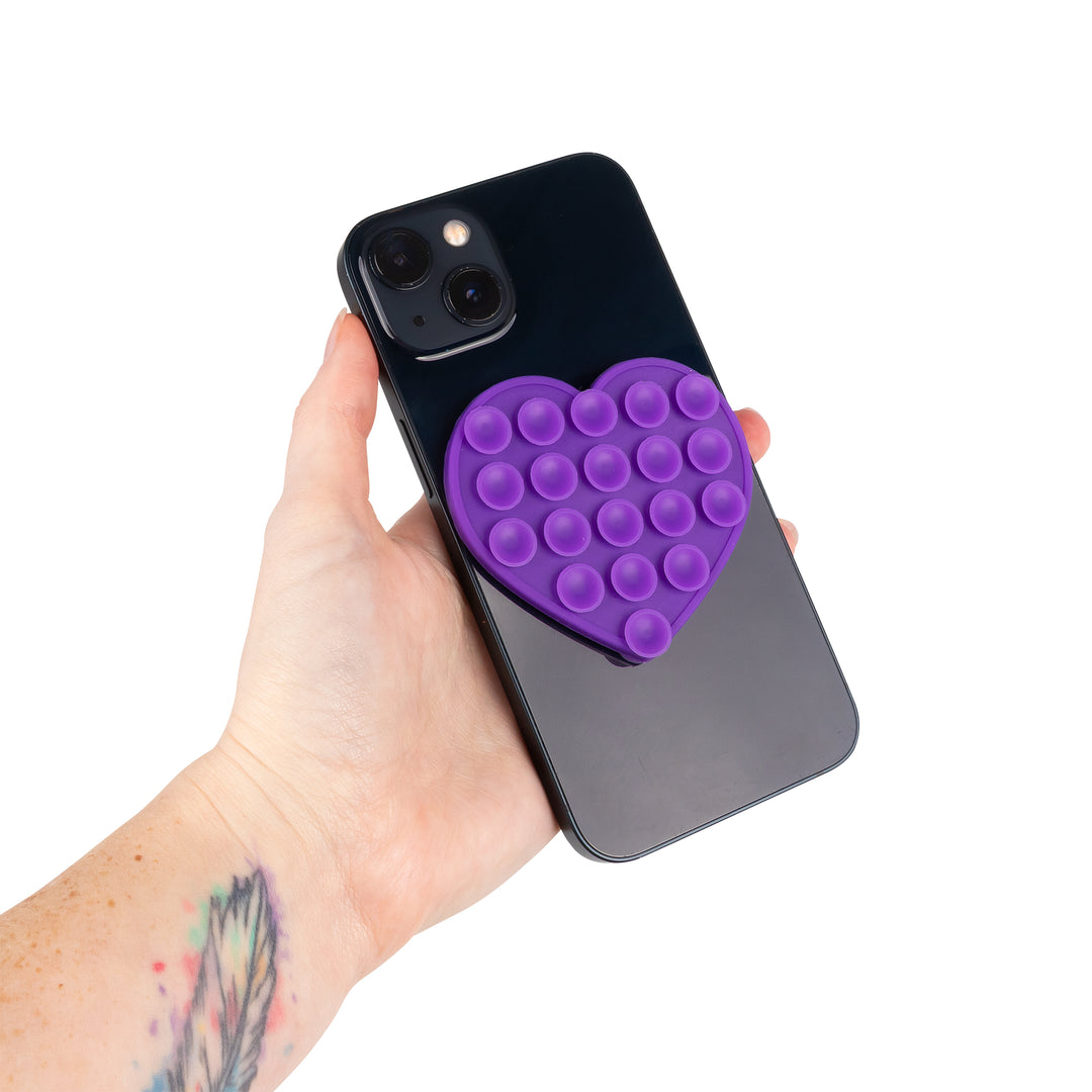Heart Phone Suction Sucker
