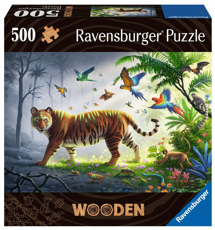 Jungle Tiger Wooden Puzzle 500pc