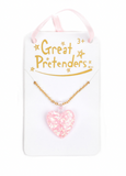 Boutique Glitter Heart Necklace