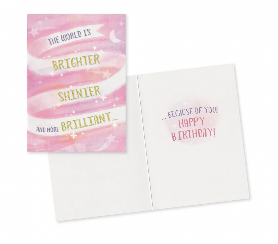 Because of You Birthday Card