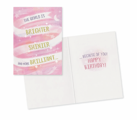 Because of You Birthday Card