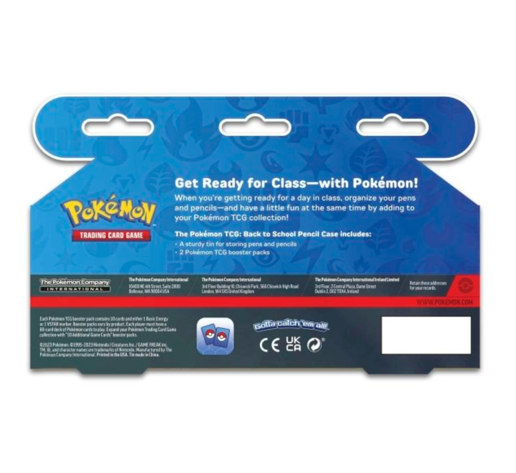 Pokemon Back to School Pencil Case Tin 2023