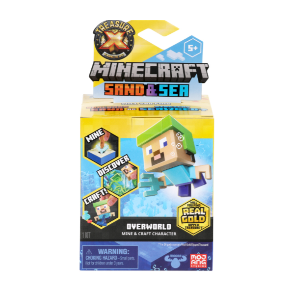 Minecraft Treasure X Sand & Sea Overworld Mine & Craft Character Kit