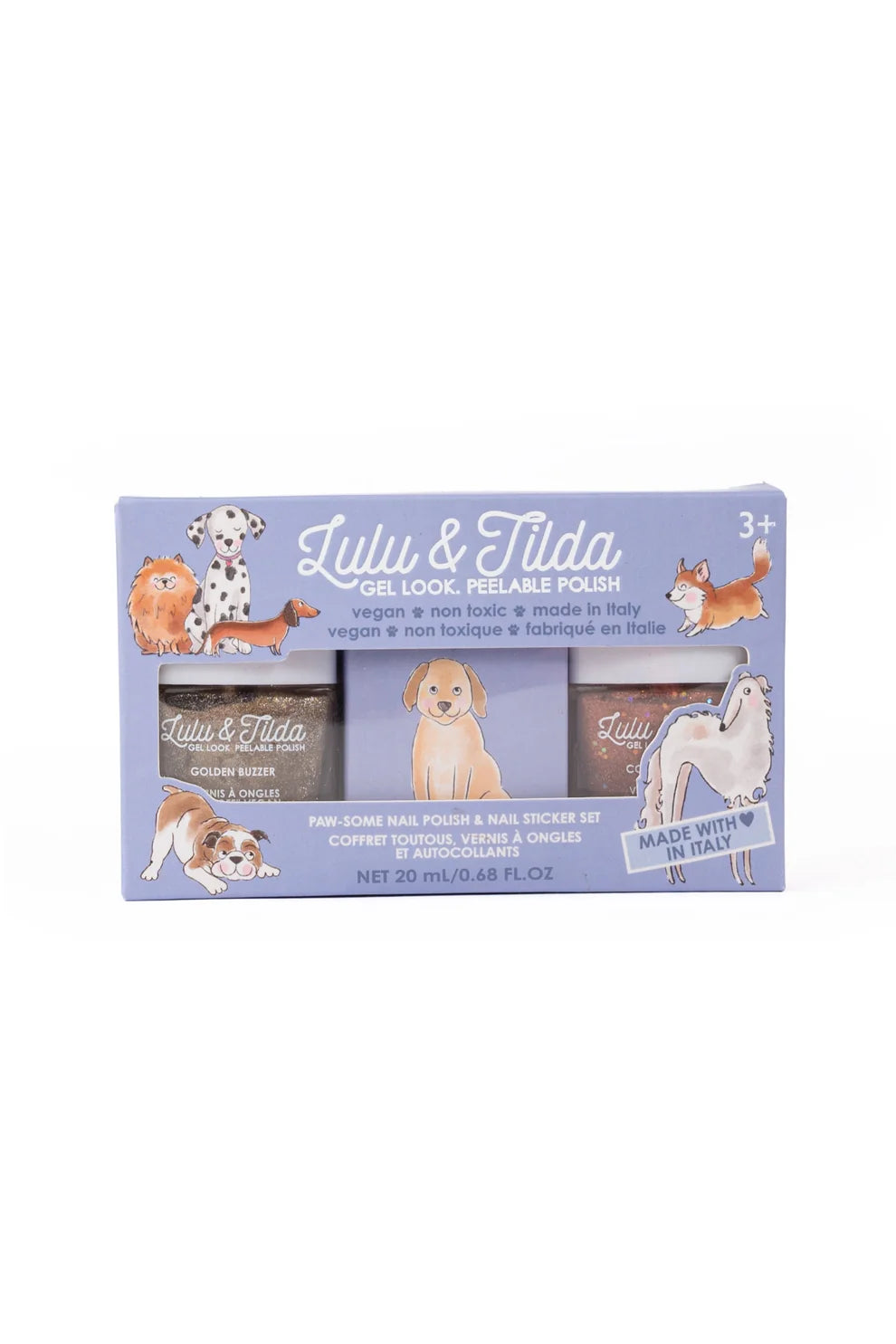 Paw-Some Puppy Nail Polish Set With Nail Stickers